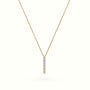 Initial "I" Diamond Necklace - 18k Gold — Yellow Gold