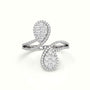 Toi & Moi Pear Shaped Illusion Setting Round Brilliant Diamonds — White Gold
