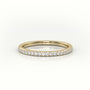 Round Cut Diamonds Scallop-Setting Eternity Wedding Band — Yellow Gold