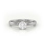 Exquisite Solitaire Diamond Engagement Ring — White Gold