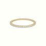 Classic Round Cut Diamond Eternity Ring — Yellow Gold