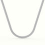 8Mm Diamond Cuban Link Necklace — White Gold