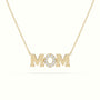 Mom Diamond Necklace — Yellow Gold