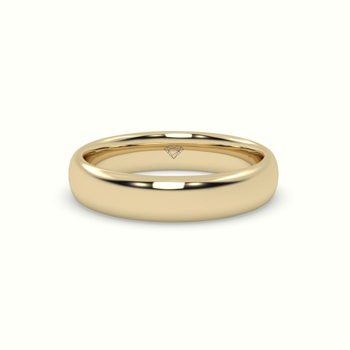Profile F Wedding Ring — Yellow Gold