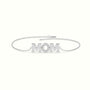 Mom Diamond Bracelet — White Gold