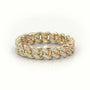 Cuban Diamonds Ring 5Mm — Yellow Gold