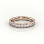 Round Cut Channel Set Eternity Band — Rose Gold