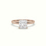 Princess Solitaire Engagement Ring — Rose Gold