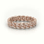 Cuban Diamonds Ring 5Mm — Rose Gold