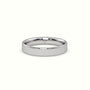 Time Honoured Heavy Weight Flat D Court Women'S Wedding Band — White Gold