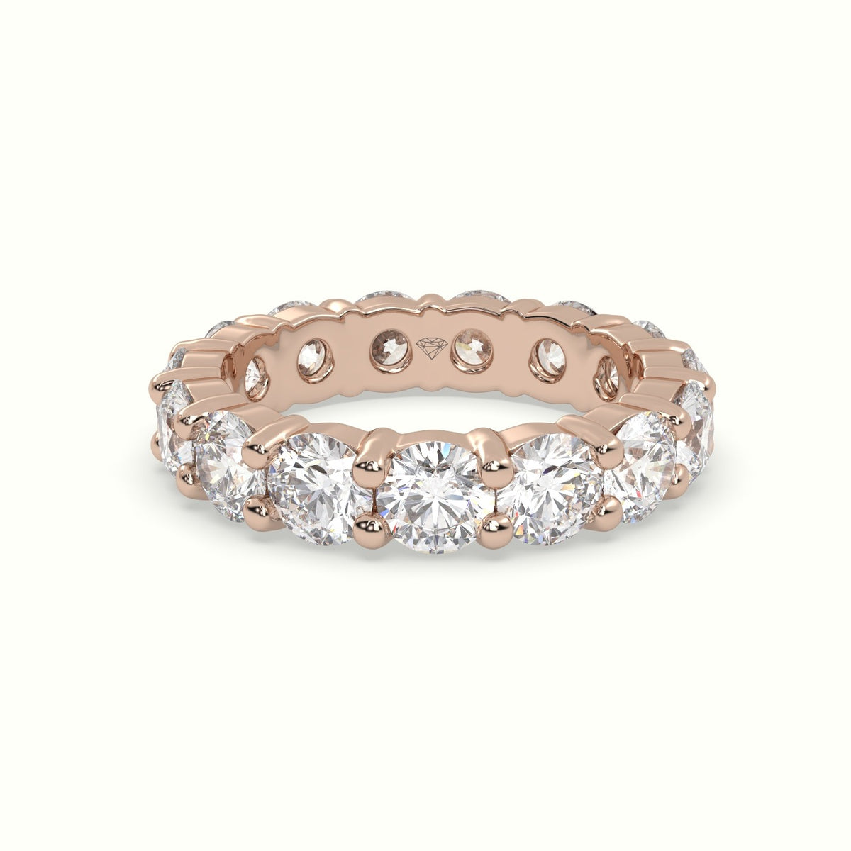 Diamond Eternity Wedding Ring — Rose Gold