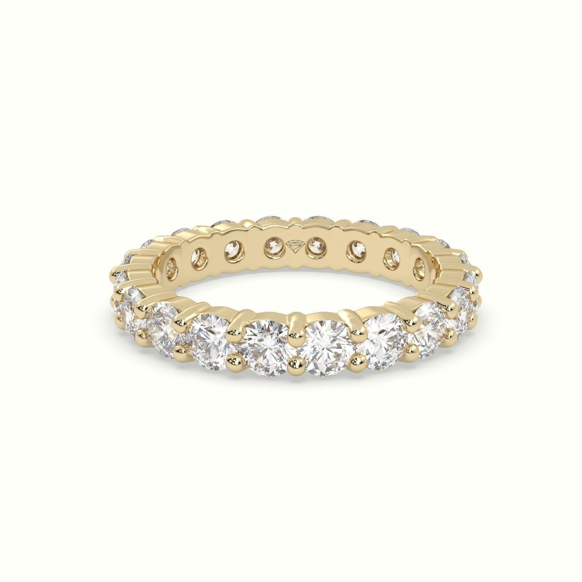 Diamond Eternity Wedding Ring — Yellow Gold