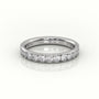 Round Cut Channel Set Eternity Band — White Gold