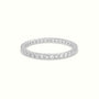 Round Diamond Eternity Wedding Ring — White Gold