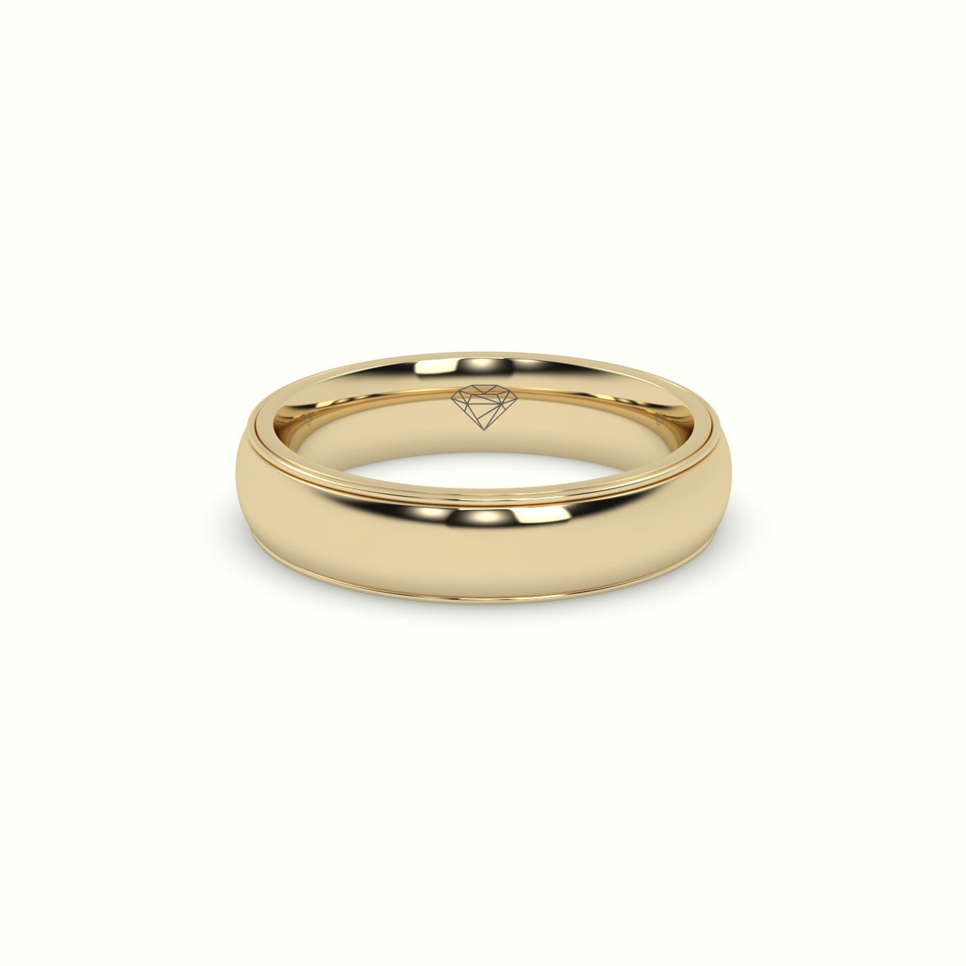 Traditional Comfort Fit Wedding Band — Yellow Gold