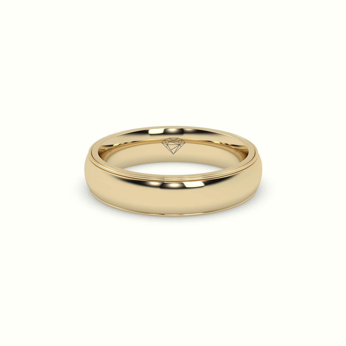 Traditional Comfort Fit Wedding Band — Yellow Gold