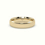 Modern Court Wedding Band — Yellow Gold