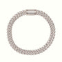 8Mm Diamond Cuban Link Bracelet — Rose Gold