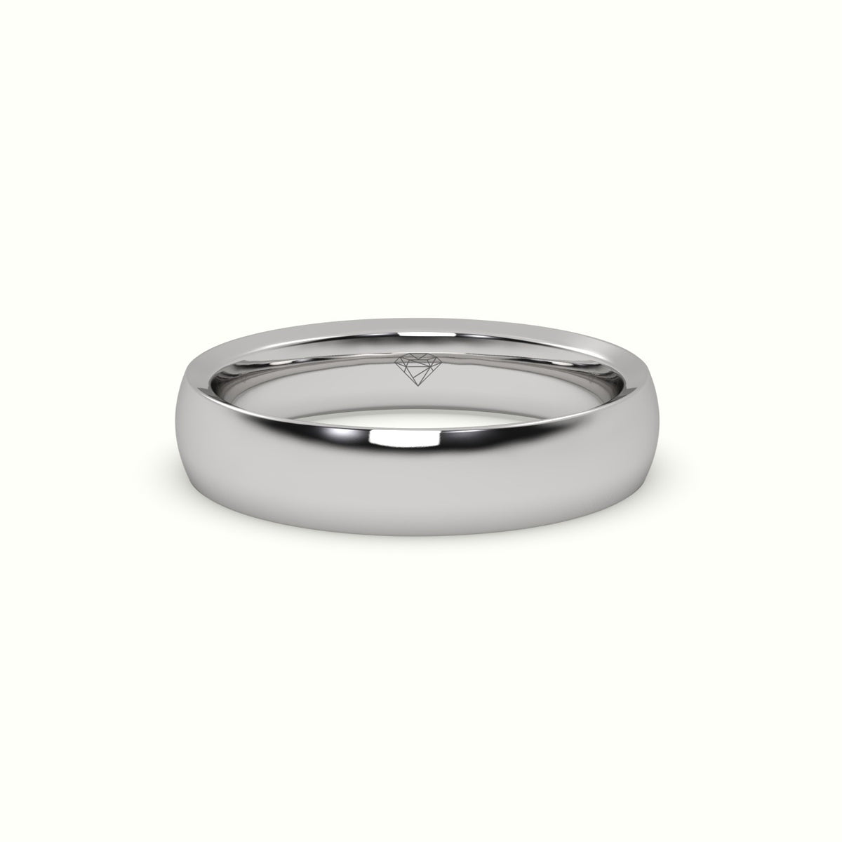 Concave Women'S Wedding Rings — White Gold