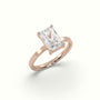 Radiant Cut Solitaire Diamond Ring Precious Jewels Antwerp Radiance — Rose Gold
