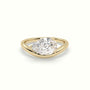 Pear Diamond Solitaire Engagement Ring — Yellow Gold