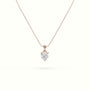 Heart Cut Solitaire Diamond Pendant — Rose Gold