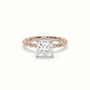 Princess Cut Diamond Solitaire Engagement Ring — Rose Gold