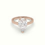 Pear-Shaped Diamond Solitaire Ring — Rose Gold