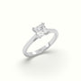 Princess Cut Diamond Engagement Ring — White Gold