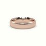 Modern Court Wedding Band — Rose Gold