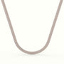8Mm Diamond Cuban Link Necklace — Rose Gold