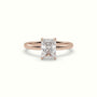 Radiant Solitaire Engagement Ring — Rose Gold