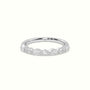 Marquise And Round Diamond Half Eternity Wedding Ring — White Gold