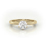 Round Cut 6 Prongs Solitaire Engagement Ring — Yellow Gold