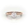 Round Cut 6 Prongs Solitaire Engagement Ring — Rose Gold