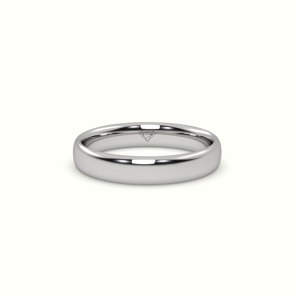 Classic Wedding Band — White Gold