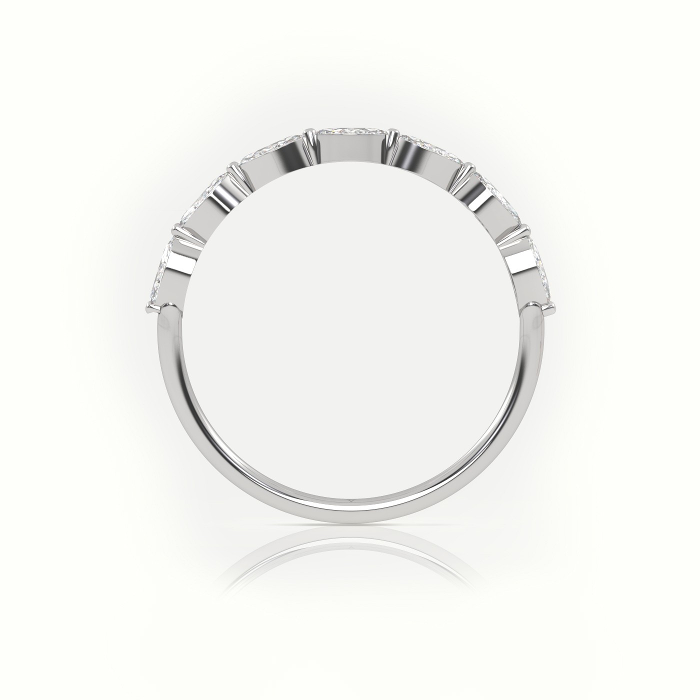 18k white gold  marquise cut diamond designer ring Photos & images