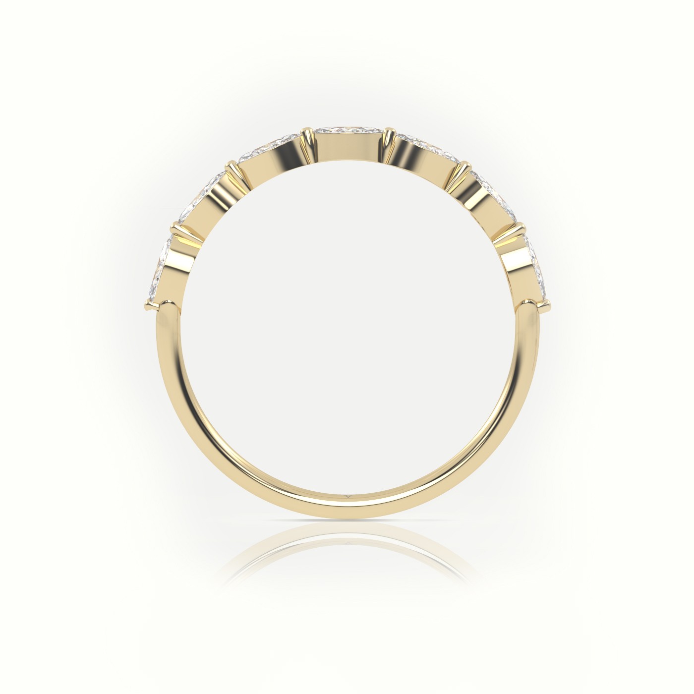 18k yellow gold  marquise cut diamond designer ring Photos & images