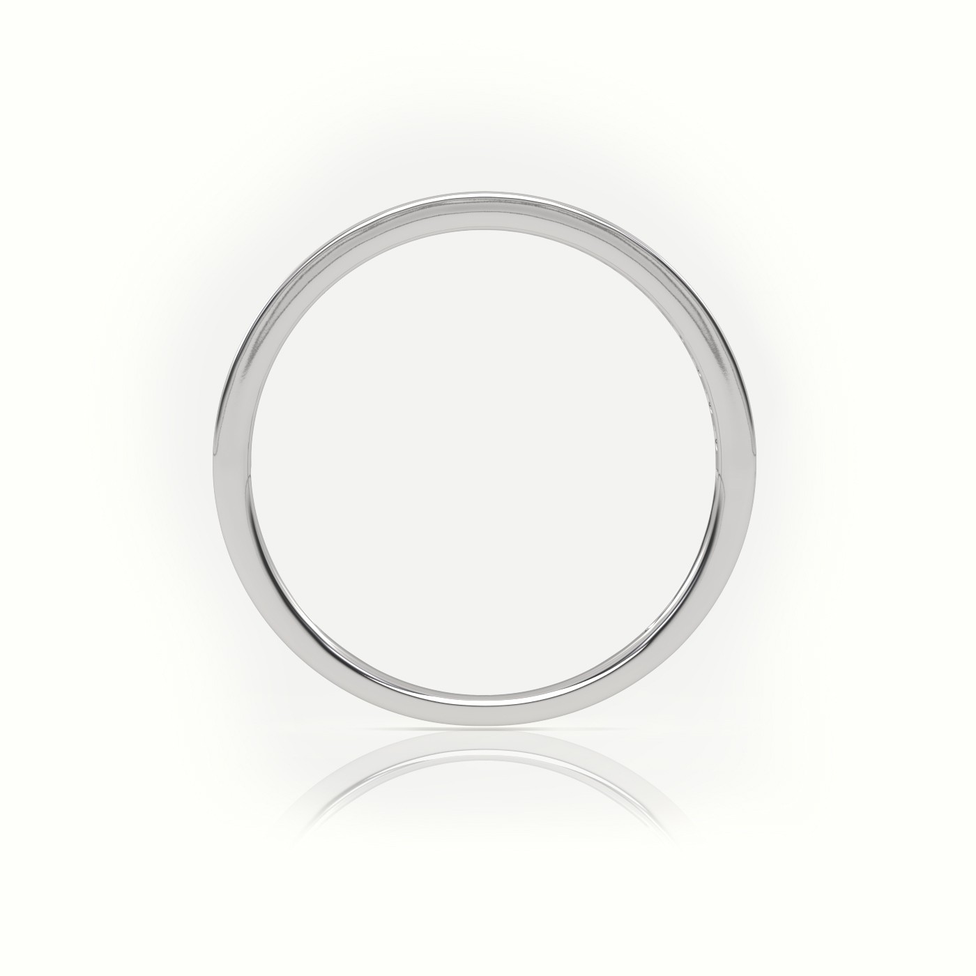 18k white gold  round cut diamond channel setting half eternity wedding band Photos & images