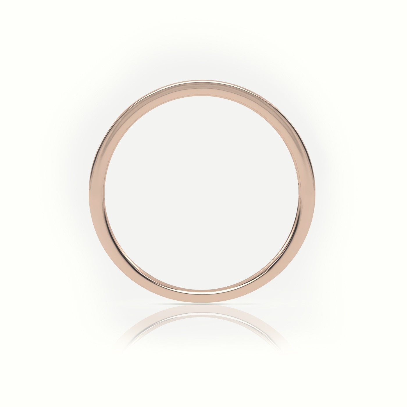 18k rose gold  round cut diamond channel setting half eternity wedding band Photos & images