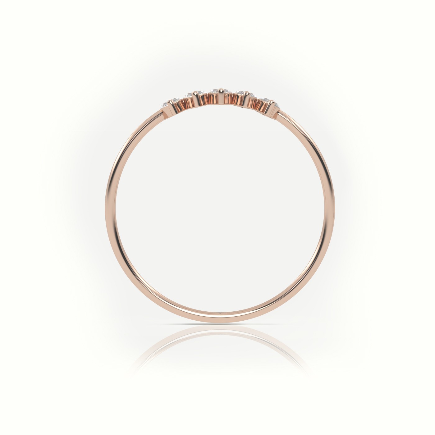 18k rose gold  marquise cut diamond designer ring Photos & images