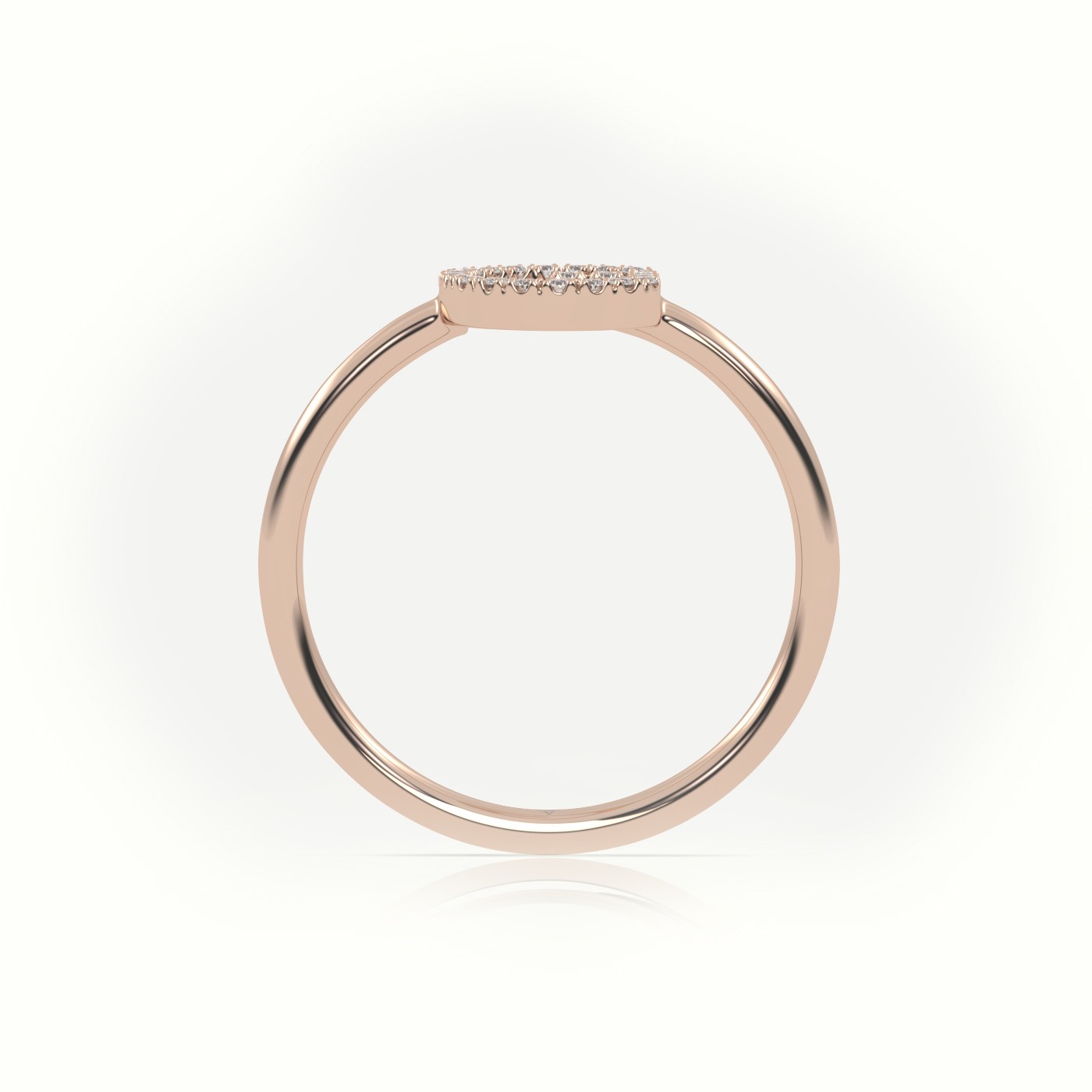 18k rose gold  round cut diamonds “g” initials monogram alphabet ring Photos & images