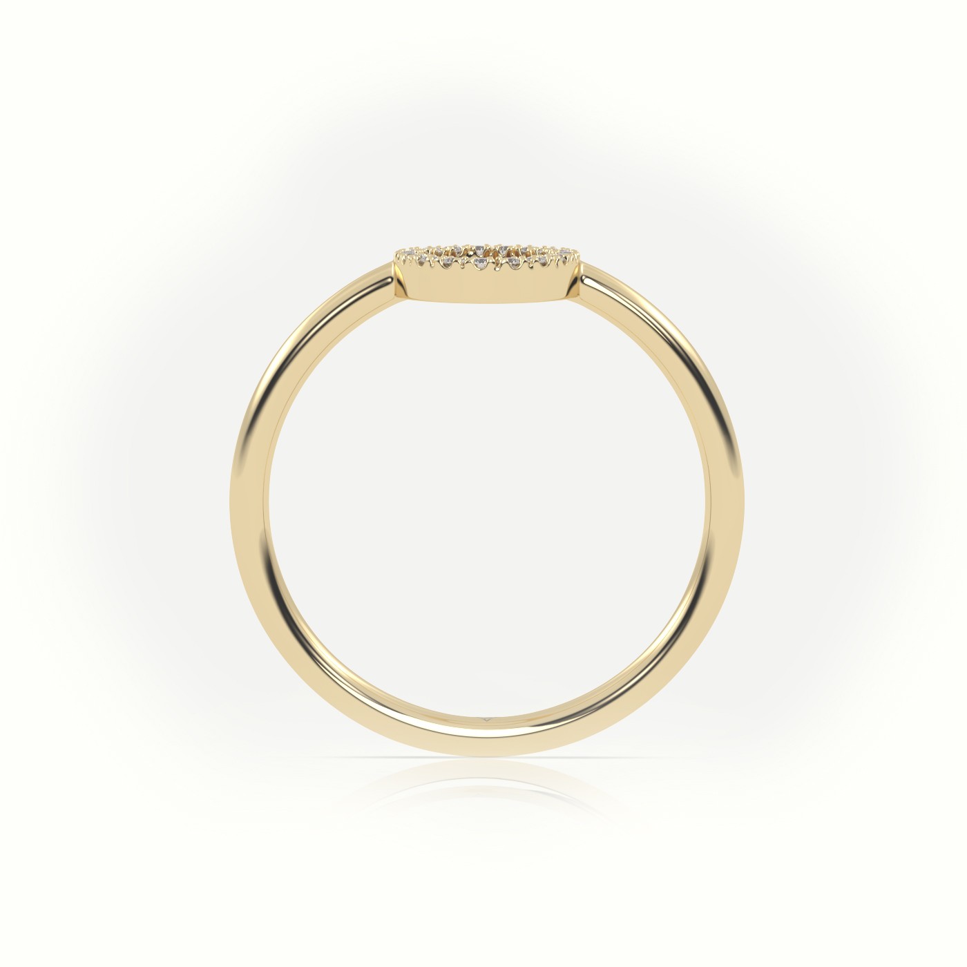 18k yellow gold  round cut diamonds “o” initials monogram alphabet ring Photos & images