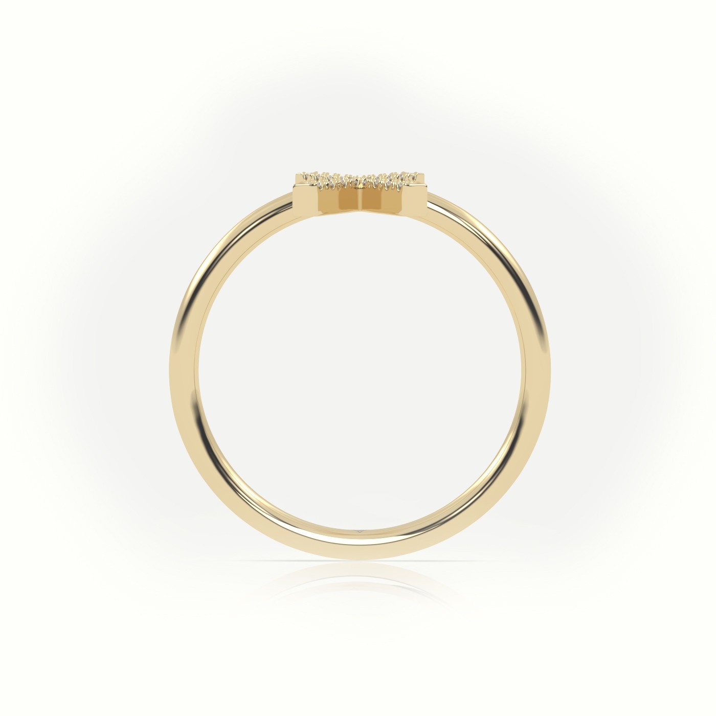 18k yellow gold  round cut diamonds “x” initials monogram alphabet ring Photos & images