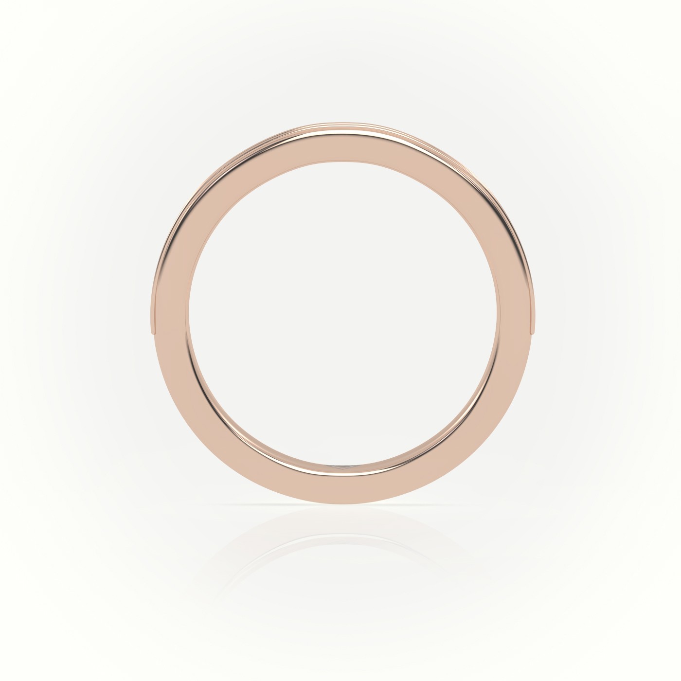 18k rose gold  round cut diamonds channel setting eternity wedding band Photos & images