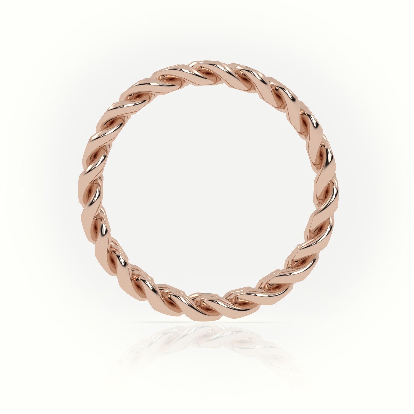 18k rose gold  cuban diamonds ring 5mm Photos & images