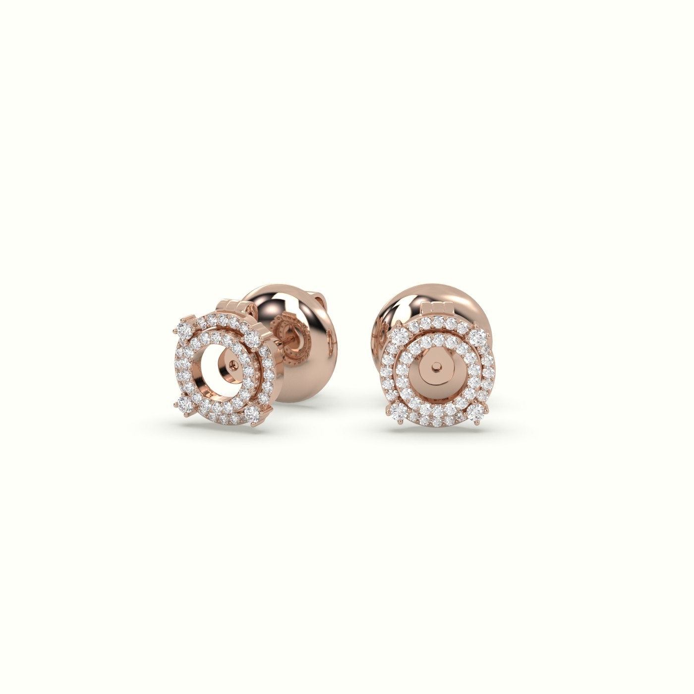 Buy Ella Rose Gold Pearl Diamond Studs Online | Designer Jewellery online  Shopping India | Diamond Earrings Online Shopping