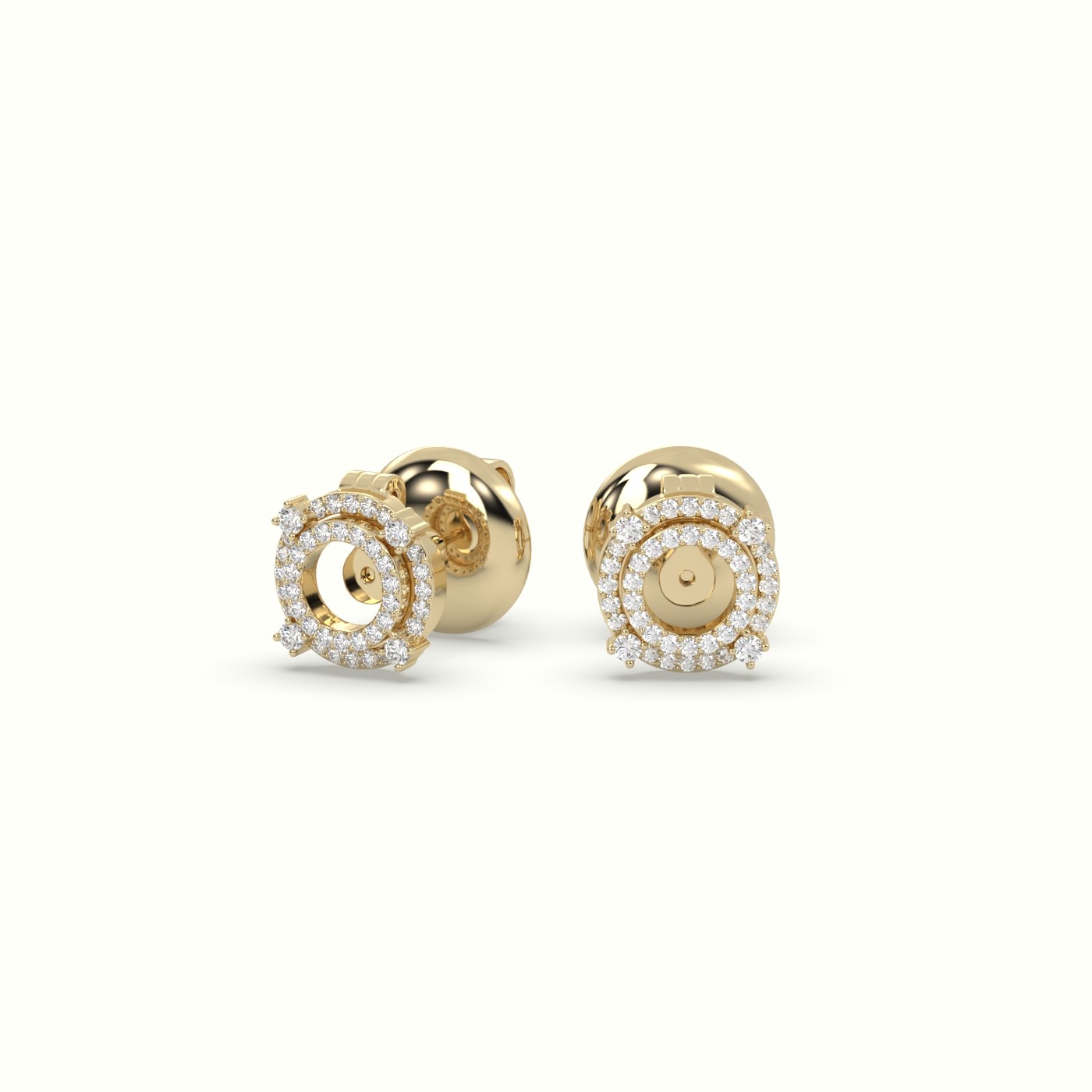 18k yellow gold  earring j-15