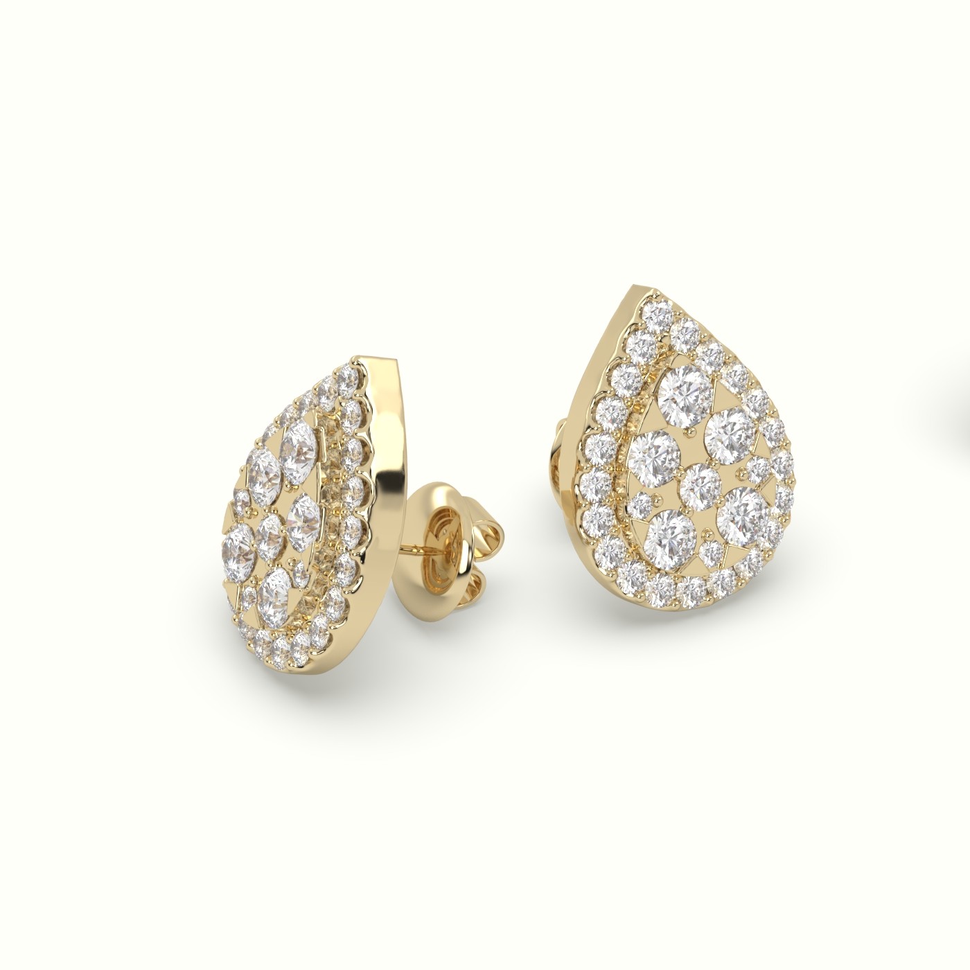 18k yellow gold  earring 102681 Photos & images