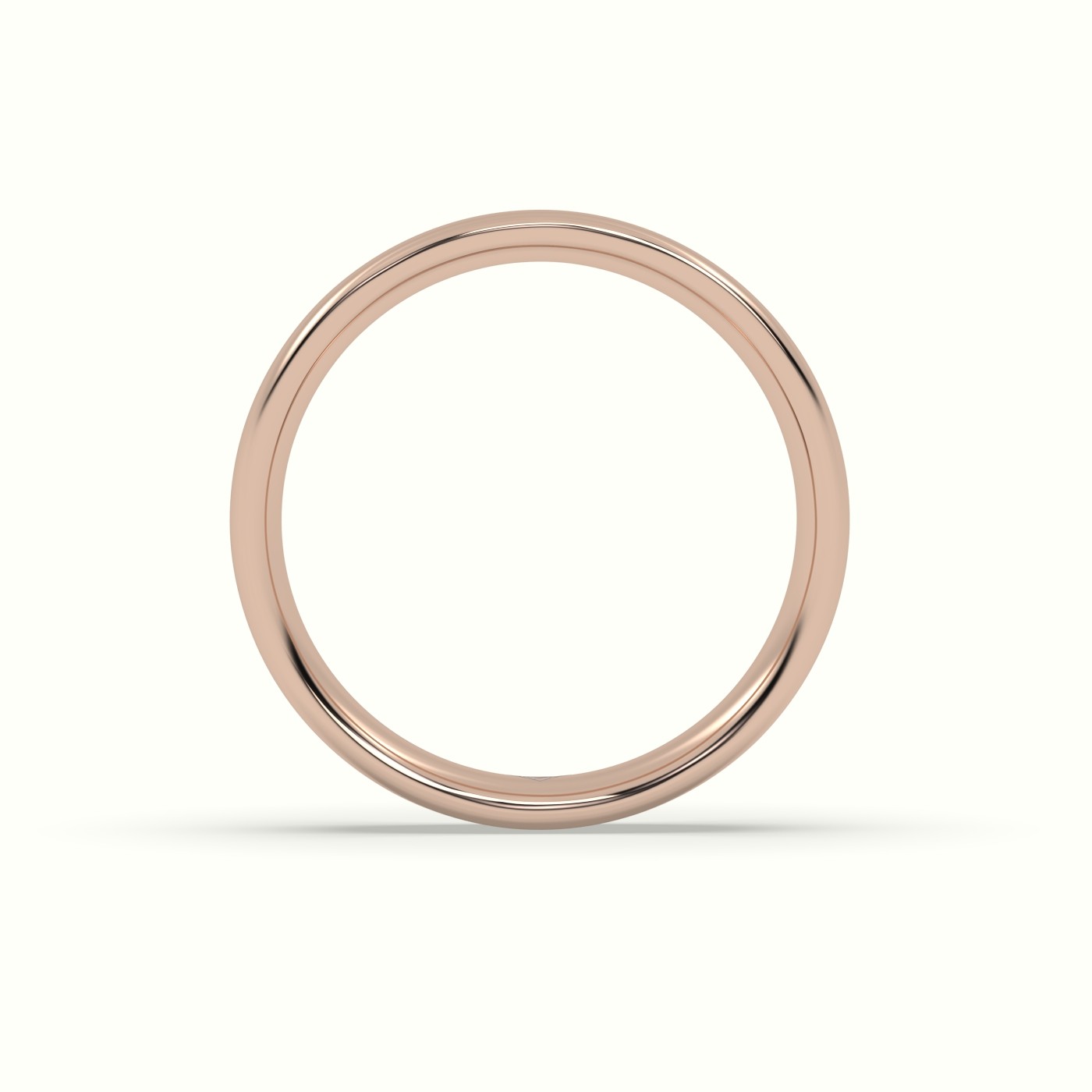 18k rose gold classic profile e wedding ring Photos & images